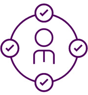Centred learning icon