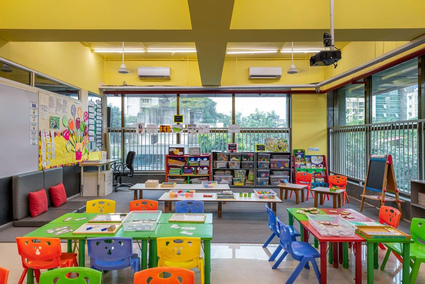 TGAA school pre-primary classroom interior view.