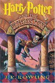 "Harry Potter and the Sorcerer's Stone by J.K. Rowling" book cover